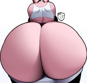1girls 2020s 2024 2d 2d_(artwork) ass backboob big_ass big_breasts big_butt bottomless breasts busty choker clay clothing corpse_(igxxiii) crop_top_only curvy female female_focus female_only hat hi_res highres hips huge_ass igxxiii large_ass large_butt mudd original pink_body pottery round_ass simple_background sitting solo solo_female solo_focus tank_top thighs undead voluptuous white_background wide_hips