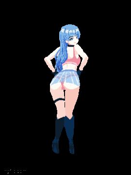 animated ass_expansion belly_expansion breast_expansion indulgences pixel_art sherry_(indulgences) tight_clothing