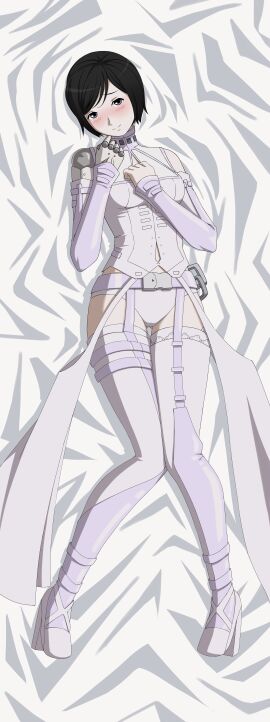 1girls black_hair blue_eyes blush breasts high_heels hips knights_of_sidonia looking_at_viewer mechanical_arm panties shinatose_izana sidonia_no_kishi sip_(artist) thick_thighs thighs