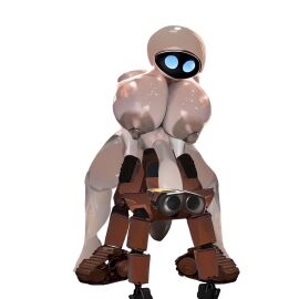 1boy 1futa 3d ai_assisted all_fours big_breasts big_nipples big_penis big_thighs blue_eyes breasts dickgirl dickgirl/male disney doggy_style erection eve_(wall-e) futa_is_bigger futa_on_male futanari hanging_penis huge_breasts huge_cock huge_thighs humanoidized hung_bottom intersex large_breasts large_thighs long_penis male nervous on_back penis pixar robot robot_boy robot_futa wall-e wall-e_(character) white_body