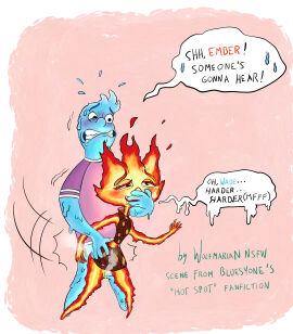 1boy 1girls absurd_res anthro backsack balls ballsack blush bodily_fluids bodily_fluids_in_pussy canon_couple disney dripping duo elemental_(pixar) elemental_creature elemental_humanoid ember_lumen female female_penetrated fire from_behind genital_fluids humanoid male male/female male_penetrating male_penetrating_female penetration pixar pussy pussy_juice pussy_juice_drip romantic romantic_couple sex straight straight_sex vaginal_penetration wade_ripple water wolfmarian