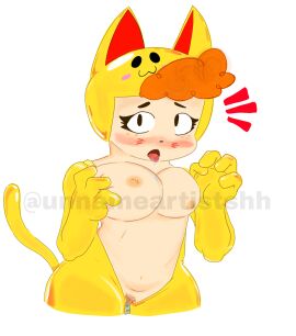 1girls bea_(brawl_stars) brawl_stars female golden_neko_bea_(brawl_stars) neko_bea_(brawl_stars) tagme