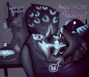 anal anal_penetration anilingus anthro anus ass bodily_fluids butt canid canine canis cunnilingus digital_media_(artwork) duo female fox fur genital_fluids genitals hazed01 hi_res male male/female male_penetrating male_rimming_female mammal mythological_canine mythological_creature mythology nude oral penetration pussy rimming sex shay_(hazed) simple_background size_difference smile tail text vaginal vaginal_penetration vincent_vann_valentine vulva werecanid werecanine werecreature werewolf