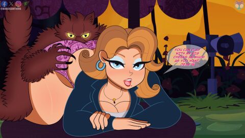 ass blonde-haired_female blonde_female blonde_hair curvy curvy_body curvy_female curvy_figure curvy_hips darealantking fat_ass fat_butt female grabbing grabbing_ass grabbing_from_behind hotel_transylvania hotel_transylvania:_the_series kitty_cartwright milf milfs wide_ass wide_hipped_female wide_hips wide_thighs