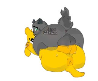 2boys anthro ass ass_focus bobicraft furry furry_gay gay green_eyes male male_only mikecrack minecraft minecraft_skin minecraft_youtubers missionary_frottage multiple_boys multiple_males non-human non-human_only paws tagme yellow_body youtube youtuber youtuber_boy