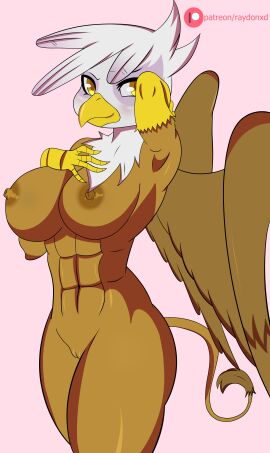 1girls abs anthro beak big_breasts breasts female friendship_is_magic gilda_(mlp) griffon my_little_pony nude nude_female pussy raydonxd tail vulva wings