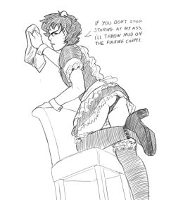 alien ass cleaning crossdressing femboy feminization homestuck horns karkat_vantas kneehighs maid maid_headdress maid_uniform male male_focus mary_janes panties panty_shot thighs troll upskirt wistfullinsomniac