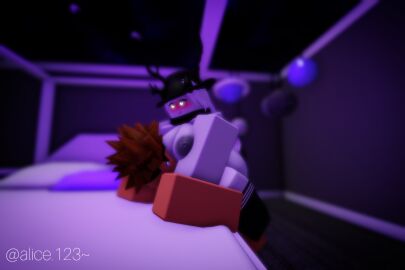 3d alicerr34 bed blush boobs breasts female female_on_male male roblox robloxian tagme thigh_highs thighs white_skin