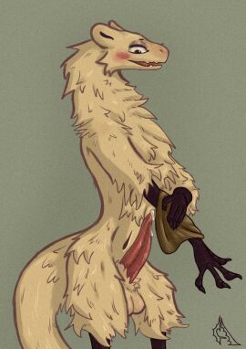 4_toes animal_genitalia animal_penis anthro anus arm_tuft ass atrax backsack balls ballsack big_penis black_arms black_legs blush bodily_fluids cheek_tuft chest_tuft cum dragon ejaculation erection facial_tuft feet fingers fur furred_dragon furred_scalie genital_fluids genitals glistening glistening_balls glistening_body glistening_butt glistening_genitalia glistening_skin green_background half-closed_eyes hi_res leg_tuft male mythological_creature mythological_scalie mythology narrowed_eyes neck_tuft nude open_mouth orgasm penile penis raised_tail rear_view red_penis red_tongue scalie simple_background smile solo stands tail tail_tuft tan_body tan_fur toes tongue towel tuft veru_(moth_sprout) wipes_off