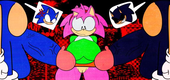 2025 afterdarkcircus amy_rose anger_vein angry_expression angry_face bleeding_eyes blush blushing_female bottomless bottomless_female bottomless_male classic_amy_rose classic_sonic comparing_penis comparing_sizes faceless_male female first_porn_of_character friday_night_funkin friday_night_funkin_mod green_hill_zone green_shirt hair_accessory hair_ornament heart_eyes hung male male/male/female penis poison_(sonic_originals) red_background red_eyes red_hairband sharp_teeth sonic.exe sonic.exe_(series) sonic_(series) sonic_originals sonic_the_hedgehog speech_bubble thick_thighs veiny_penis white_gloves