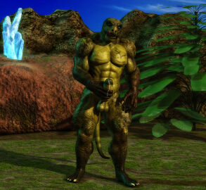 3d 5_fingers 5_toes abs anthro ardex_(blackhowler12) balls big_muscles black_howler bodily_fluids broad_shoulders claws day digital_media_(artwork) ejaculation erection feet finger_claws fingers genital_fluids genitals grass green_body green_eyes green_scales greenery hand_on_penis humanoid_feet humanoid_genitalia humanoid_penis licking licking_lips lizard looking_at_viewer male masturbation muscles muscular muscular_anthro muscular_male narrowed_eyes nipple_piercing nipple_ring nipples nude open_mouth outside pecs penile penile_masturbation penis penis_grab piercing plant plantigrade precum precum_string reptile ring_piercing rock scales scalie sky solo standing tail teeth toe_claws toes tongue tongue_out white_claws
