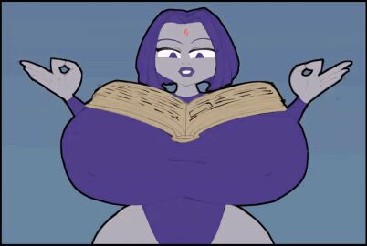 1boy 1girls 2d animated breasts dc dc_comics dick_grayson dominant dominant_female face_sitting facesitting female femdom height_difference hourglass_figure hyper hyper_breasts larger_female light-skinned_male light_skin male modaw rachel_roth raven_(dc) robin_(dc) robin_(dick_grayson) size_difference smaller_male submissive submissive_male teen_titans themodaw voluptuous voluptuous_female