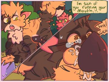 bodily_fluids brambleclaw_(warriors) brother brother_and_sister cum cum_in_mouth cum_inside domestic_cat duo face_fucking feathertail_(warriors) felid feline felis fellatio feral forced_fellatio freckledcoat futanari gagging genital_fluids hi_res incest intersex intersex/male irrumatio male mammal oral penile penis punishment sex siblings sister squirrelstar_(warriors) sweat tawnypelt_(warriors) tears voyeur warriors_(book_series) warriors_(cats)