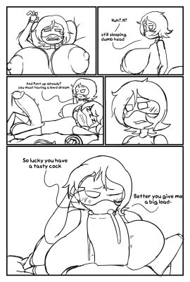 1boy 1girls 2d ass big_ass big_breasts breasts comic english_text erect_penis erection female female_penetrated humanoid kyle5021 male male_penetrating male_penetrating_female massive_breasts massive_penis morning_wood murder_drones n_(murder_drones) naked naked_female naked_male nipples oral oral_penetration penetration penis precum robot robot_boy robot_girl robot_humanoid screen_face sex straight struggling_to_fit text uzi_(murder_drones) waking_up