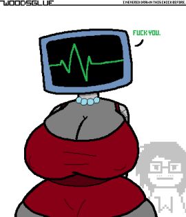 1girls 2d big_breasts breasts female humanoid karen_plankton nickelodeon nipple_bulge robot robot_girl robot_humanoid screen_face spongebob_squarepants tagme thick_thighs tv tv_head woodsglue