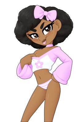 1girls dark-skinned_female dark_skin female female_only mackie_(thousandarms) original_character thousandarms