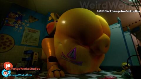 1girls ambiguous_prey animatronic animatronic_female belly belly_bulge big_belly big_belly_bulge big_breasts breasts female female_focus female_only female_pred five_nights_at_freddy's five_nights_at_freddy's_2 huge_boobs huge_breasts sitting tagme toy_chica_(fnaf) video video_game_character weirderworkz