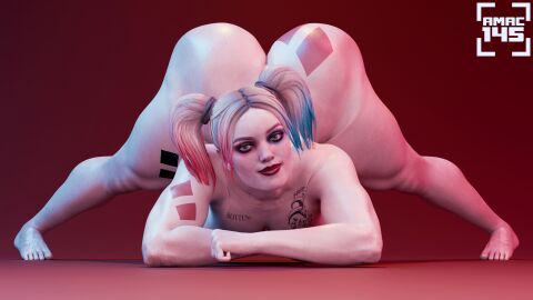 1girls 3d absurd_res amac145 ass ass_focus ass_up barefoot batman_(series) big_ass big_butt breasts breasts_out cleavage completely_naked completely_nude dc dc_comics fat_ass feet female female_focus female_only harley_quinn harley_quinn_(injustice) huge_ass huge_butt injustice_2 jack-o_pose large_ass lipstick looking_at_viewer makeup mask masked_female naked naked_female nude nude_female self_upload tattoo tattoo_on_chest tattooed_arm tattoos thick_thighs thighs tied_hair toes twintails wide_hips