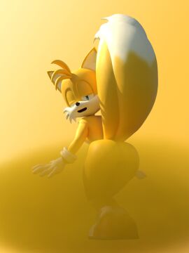 3d anonymous_artist anthro anus aroused aroused_face ass ass_focus bent_legs blender_(artwork) butt_focus canid canine clothing digital_media_(artwork) fart fart_cloud fart_fetish footwear fox gloves gradient_background handwear hi_res looking_at_butt looking_back male mammal miles_prower miles_tails_prower mostly_nude raised_arms sega shoes simple_background solo sonic_(series) sonic_the_hedgehog_(series) standing tails tails_the_fox