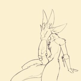 4_ears animated anthro arm_tuft autofellatio avali elbow_tuft fluffy fluffy_chest fluffy_tail genitals male male_only masturbation multi_ear oral oral_masturbation penile penile_masturbation penis solo tail tapering_penis tuft vegashasfrozenover