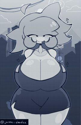 1girls :p artist_name ass bedroom_eyes big_ass boobs breasts cleavage clothed clothed_female computer_virus computer_virus_(species) el_rubi_fantasma_x_(copyright) el_rubí_fantasma_x_(copyright) female female_only fnf fnf_mod friday_night_funkin friday_night_funkin_mod grey_dress grey_hair heart huge_breasts jessedoodlez malware_(disambiguation) malware_(technology) malware_girl movi_(elrubifantasma) no_bra nowayhow_was_here revealing_clothes silly silly_face solo solo_female teasing thick_thighs thighs tongue tongue_out virus_girl watermark white_body white_skin