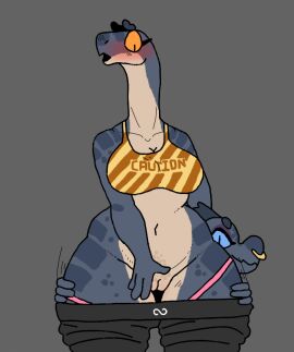 2023 4_fingers anthro assisted_exposure big_breasts black_bottomwear black_clothing black_pants blue_body blue_eyes blue_scales blush bottomwear bra breasts clothing countershade_torso countershading duo embarrassed english_text facial_piercing female fingers front_view genitals grey_background innie_pussy kobold looking_down markings navel nix_(squablodecomplash) nose_piercing nose_ring orange_eyes pants pantsing piercing pink_clothing pink_underwear portrait pupils pussy reptile ring_piercing scales scalie simple_background slit_pupils snake sports_bra squablodecomplash standing text thick_thighs three-quarter_portrait underwear vex_(squablodecomplash) white_body white_countershading wide_hips