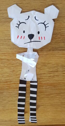 1girls bear bear_girl blush blush_lines blushing breasts cartoon_network closed_mouth covering covering_breasts covering_crotch embarrassed embarrassed_nude_female enf eyelashes female humanoid looking_at_self naked naked_female nude paper papers photo_(medium) solo striped_legwear tagme tawog teri_(tawog) the_amazing_world_of_gumball traditional_media_(artwork) white_body