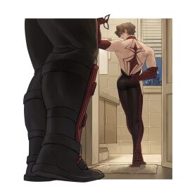 deadpool gay lkikai male male/male male_only marvel marvel_comics peter_parker spider-man spider-man_(series) wade_wilson