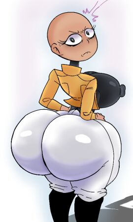 1girls angry ass bald big_ass big_nipples blue_eyes boots breasts cassandra_nova curvy_figure deadpool_&_wolverine_(2024) female female_only fully_clothed furu_flami gigantic_breasts gilf huge_ass huge_breasts hyper_ass latex_clothing long_eyelashes looking_at_viewer marvel marvel_comics simple_background tight_clothing x-men