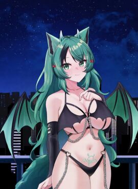 0nasu1011 anime costume gremlin halloween halloween_costume mintzeymoon virtual_youtuber vtuber waifu