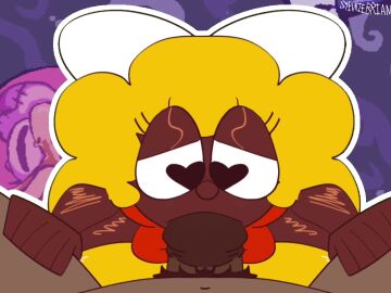 animated blowjob blowjob_pov first_person_view front_view giver_pov hands_on_thighs lolipop_confecti love_heart_shaped_pupils love_hearts music pizza_tower pov stewiebrian_(artist) sugary_spire tagme the_confecti_gals_(stewiebrian) video
