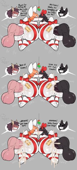 2boys 2girls abbi_(kilinah) anal_sex ass big_ass big_penis bisexual_female bubble_ass bubble_butt christmas cum cum_through excessive_cum female furry huge_ass huge_cock male mehdrawings mehdraws mm_(kilinah) oreo_(kilinah) original original_character original_characters penis pussy sex straight tagme theo_(mehdrawings) thick_thighs wide_hips