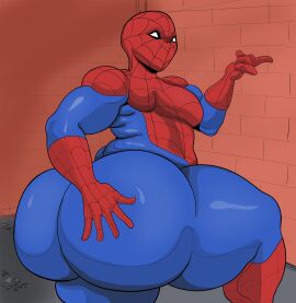 1boy ass big big_ass big_butt femboy kindatrash male male_only marvel marvel_comics solo solo_male spider-man spider-man_(series) thick_ass thick_thighs
