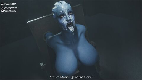 1girls 3d alien asari big_breasts bioware blue_skin bolt_on_tits bondage breast_implants breasts cum cum_on_face dialogue enhanced_breasts fake_breasts female free_use horny_female huge_breasts liara_t'soni mass_effect nipples open_mouth plague_of_humanity_(artist) public_use silicone silicone_implants solo text tongue tongue_out