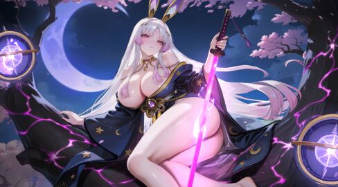 aeons_echo big_breasts breasts female game_cg nutaku thick_thighs thighs tsukuyomi_(aeons_echo)