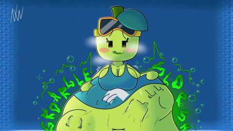 animated areolae digestion female female_pred mario_and_luigi:_brothership mario_and_luigi_(series) maykit tagme video vore