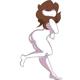 1girls 2010s 2019 animation_meme_community ass brown_hair candy_girl closed_eyes closed_mouth closed_mouth_smile closed_smile female gummy_creature happylikeawall happylikeawall_(artist) light-skinned_female light_skin living_candy long_legs no_anus no_toes oc original_character pale-skinned_female pale_skin pale_skinned self_insert smiling toony youtube youtube_avatar youtuber youtuber_girl