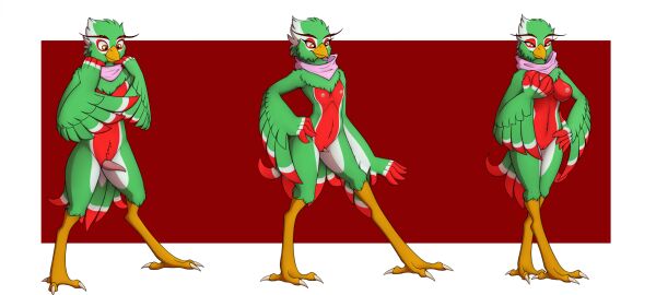 anthro avian bandana beak breast_expansion breast_growth breast_growth_(enlargement) breasts breath_of_the_wild colored feathers female gender_transformation genitals green_body green_feathers growth hand_on_breast happy hi_res kerchief looking_at_self male medium_breasts mtf_transformation nintendo nipples nude penis penis_to_vagina_tf pussy red_body red_feathers rito sequence small_breasts solo the_legend_of_zelda tomek1000 transformation white_body white_feathers