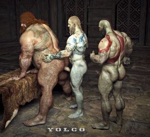 3boys 3d age_difference anal anal_sex ass bald bald_male baldur_(god_of_war) bara beard big_ass big_butt brother brothers completely_naked completely_nude facial_hair fat_ass fat_butt fat_male gay ginger ginger_hair god_of_war group_sex hairy hairy_ass hairy_chest hairy_legs hairy_male huge_ass huge_butt incest kratos large_ass large_butt long_hair male male/male male_only massive_ass massive_butt multiple_boys multiple_males muscles muscular muscular_arms muscular_ass muscular_male naked naked_male nude nude_male obese obese_male old_male older_male older_male_and_younger_male red_hair size_difference small_dom_big_sub small_top_big_bottom smaller_penetrating_bigger thick_ass thick_butt thick_thighs thor_(god_of_war) threesome yaoi yolco