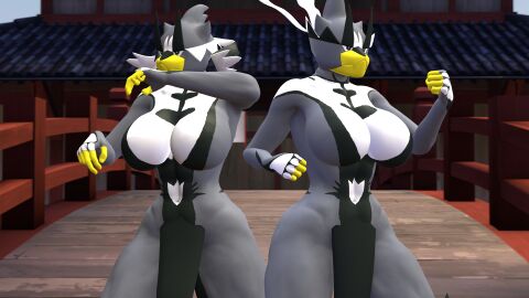 3d anthro dnrud12 nintendo pokemon pokemon_(species) pokémon_(species) urshifu