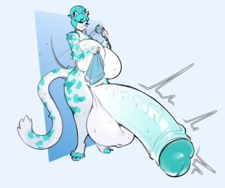1futa 6:5 absurd_res anthro balls big_balls big_breasts big_penis breasts digital_media_(artwork) erection felid feline futa_only futanari genitals herm hi_res huge_balls huge_cock hyper hyper_balls hyper_genitalia hyper_penis intersex mammal markings nude pantherine penis persipeach shower snow_leopard solo spots spotted_body tail tiffany_(persipeach)