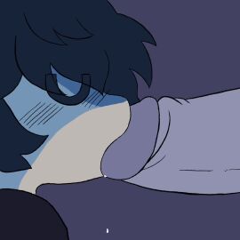 animated animation anonymous anthro big_cock big_penis blue_body closed_eyes dripping fellatio fishing_iphone_picture furry licking licking_penis licking_tip loukas_(fishing_iphone_picture) male male_only marine mouthful oral sfx shark sound sound_effects swallowing tagme tongue video wet_sounds