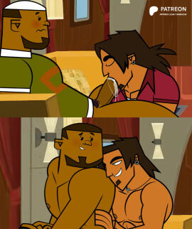2boys abs alejandro_burromuerto_(tdi) anal anal_insertion anal_penetration anal_sex ass beard big_chest big_cock big_muscles big_pecs big_penis black_eyes blowjob blush blushing brown_hair brown_pubic_hair cartoon_network cock completely_naked completely_nude dark-skinned_male dark_genitals dark_hair dark_skin deep_blowjob deepthroat dick dj_(tdi) duo duo_focus ear_piercing gay gay_anal gay_blowjob gay_sex genitals goatee green_eyes hair hip_grab huge_cock huge_penis human long_hair male male/male male_focus male_only male_penetrating_male muscles muscular muscular_male naked naked_male naked_male_naked_male necklace nipples no_underwear nude nude_male nude_male_nude_male open_eyes pecs penetration penis penis_in_ass penis_in_mouth pubic_hair reverse_cowgirl_position saliva saliva_on_penis sex sex_from_behind sitting_on_lap sitting_on_person sucking sucking_penis tan_skin tan_skinned_male tdda19 total_drama:_world_tour total_drama_(series) total_drama_island very_muscular yaoi