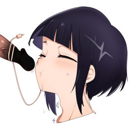 female georugu13 hi_res kyoka_jiro male my_hero_academia oral_sex penis purple-haired_female purple_hair quirk_(mha) swallowing_cum tagme