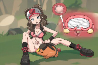 1girls 1pokemon after_sex after_vaginal all_fours balls belly belly_inflation big_belly blue_eyes boots bra breeding brown_hair censored cleavage clothing cross_section cum cum_in_pussy cum_in_uterus cum_inside cum_plugged fallopian_tubes fecundation female fertilization filled_belly filled_uterus filled_womb from_behind from_behind_position hat hi_res hilda_(pokemon) hippo_power huge_balls huge_load impregnation inflation interspecies interspecies_impregnation light-skinned_female light_skin long_hair male male_pokemon/female_human matching_underwear mosaic_censoring nintendo open_mouth orgasm ovaries ovum panties peeing pink_bra pink_panties pokemon pokemon_(species) pokemon_bw pokemon_impregnating_human pokephilia pokémon_(species) pussy pussy_juice semen_plug sex_from_behind sperm_cell sperm_meets_ovum sperm_plug spread_legs tepig uterus womb x-ray zoophilia