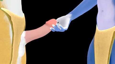 1boy 1girls 3d 3d_(artwork) big_penis black_background blue_body blue_fur blue_skin dick duo female fox fox_girl fox_mccloud furry furry_female furry_male furry_only grabbing_penis krystal krystal_(star_fox) krystal_(warfaremachine) loincloth loincloth_aside loincloth_only male nintendo penis penis_grab penis_out penis_under_clothes sfm source_filmmaker star_fox touching_penis warfaremachine