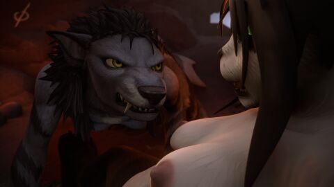 3d blizzard_entertainment female futa_on_female futanari intersex pandaren pandaren_female tagme vixenpeeks warcraft worgen worgen_futa worgen_with_tail world_of_warcraft