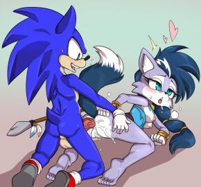 all_fours anal anal_sex anthro anthro_penetrated anthro_penetrating anthro_penetrating_anthro archie_comics ass balls black_nose blue_eyes blue_hair bodily_fluids breasts canid canine canis clothing cum cum_in_ass cum_inside daigaijin dipstick_tail duo eulipotyphlan female female_penetrated genital_fluids genitals green_eyes hair heart_symbol hedgehog hi_res lupe_the_wolf male male/female male_penetrating male_penetrating_female mammal markings melee_weapon nipples nude penetration penile penile_penetration penis penis_in_ass polearm pussy sega sex short_tail sonic_(series) sonic_the_hedgehog sonic_the_hedgehog_(archie) sonic_the_hedgehog_(comics) sonic_the_hedgehog_(series) spear tail tail_markings torn_clothing weapon wolf
