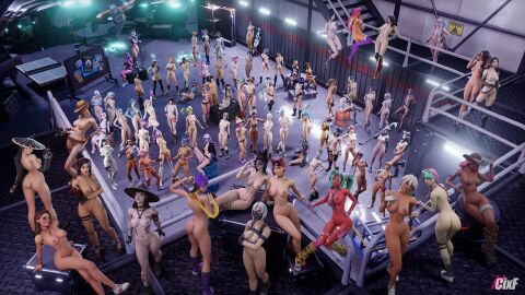 3d cixf fortnite hope_(fortnite) multiple_girls