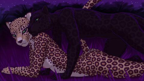 5_fingers all_fours anthro areola arm_markings ass athletic athletic_anthro athletic_female athletic_male biped black_body black_fur black_markings black_nose black_spots breasts brown_body brown_fur brown_markings brown_spots claw_slits countershade_arms countershade_butt countershade_face countershade_fur countershade_hands countershade_legs countershade_neck countershade_tail countershade_torso countershading dawnlux digital_media_(artwork) duo ear_markings english_description facial_markings felid female female_anthro female_on_bottom fingers forehead_markings from_behind_position front_view fur green_eyes green_sclera hand_markings head_markings head_on_shoulder hi_res humanoid_hands jaguar jaguar_spots kneeling leg_markings leopard_spots looking_at_viewer lying lying_on_ground male male/female male_on_top mammal markings melanistic mouth_closed multicolored_body multicolored_ears multicolored_fur muscular nature nature_background nipples nude nude_anthro nude_female on_bottom on_front on_ground on_top outside pantherine pink_areola pink_nipples plant prone_bone_position sex shoulder_markings small_breasts smile speed_bump_position spots spotted_body spotted_fur spotted_markings spotted_tail tail tail_markings tan_body tan_fur tree tuft white_body white_countershading white_fur white_inner_ear yellow_body yellow_fur